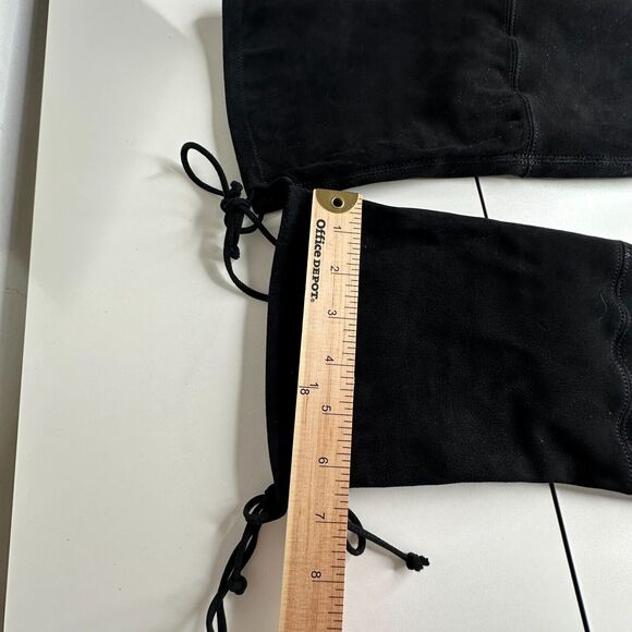 Stuart Weitzman Black Suede Lowland Over-The-Knee Flat Heel Lace up Boots 7 - Picture 14 of 16